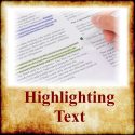 Highlighting Text