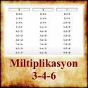 Miltiplikasyon 3-4-6