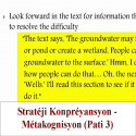 Strateji Konpreyansyon - Metakognisyon (Pati 3)
